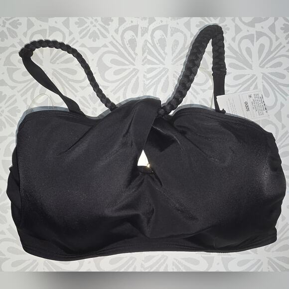 NWT Black Swim Top – Size 32DD (Shade & Shore) - Picture 1 of 6